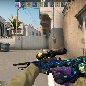 AWP Medusa MW FalleN (Gold) and Gloves Imperial Plaid