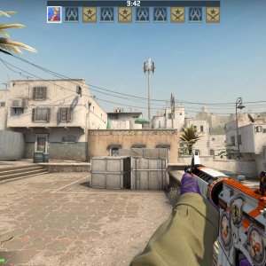 StatTrak™ M4A4 Asiimov and Gloves Imperial Plaid
