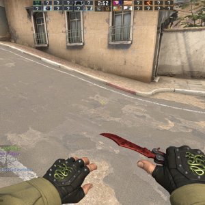 Butterfly Knife Slaughter  + Hydra Gloves Emerald Factory New