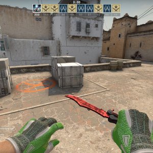 Butterfly Knife Slaughter + Sport Gloves Hedge Maze Factory New