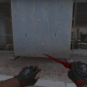 Bloodhound Gloves Charred +  Stiletto Knife Crimson Web
