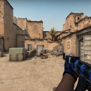 Thread watched AK-47 Blue Laminate + Specialist Gloves  Fade FT  0.17