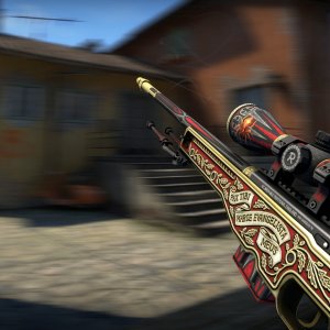 AWP The Prince  + Gold Web Foil (scratched: 100.00%)