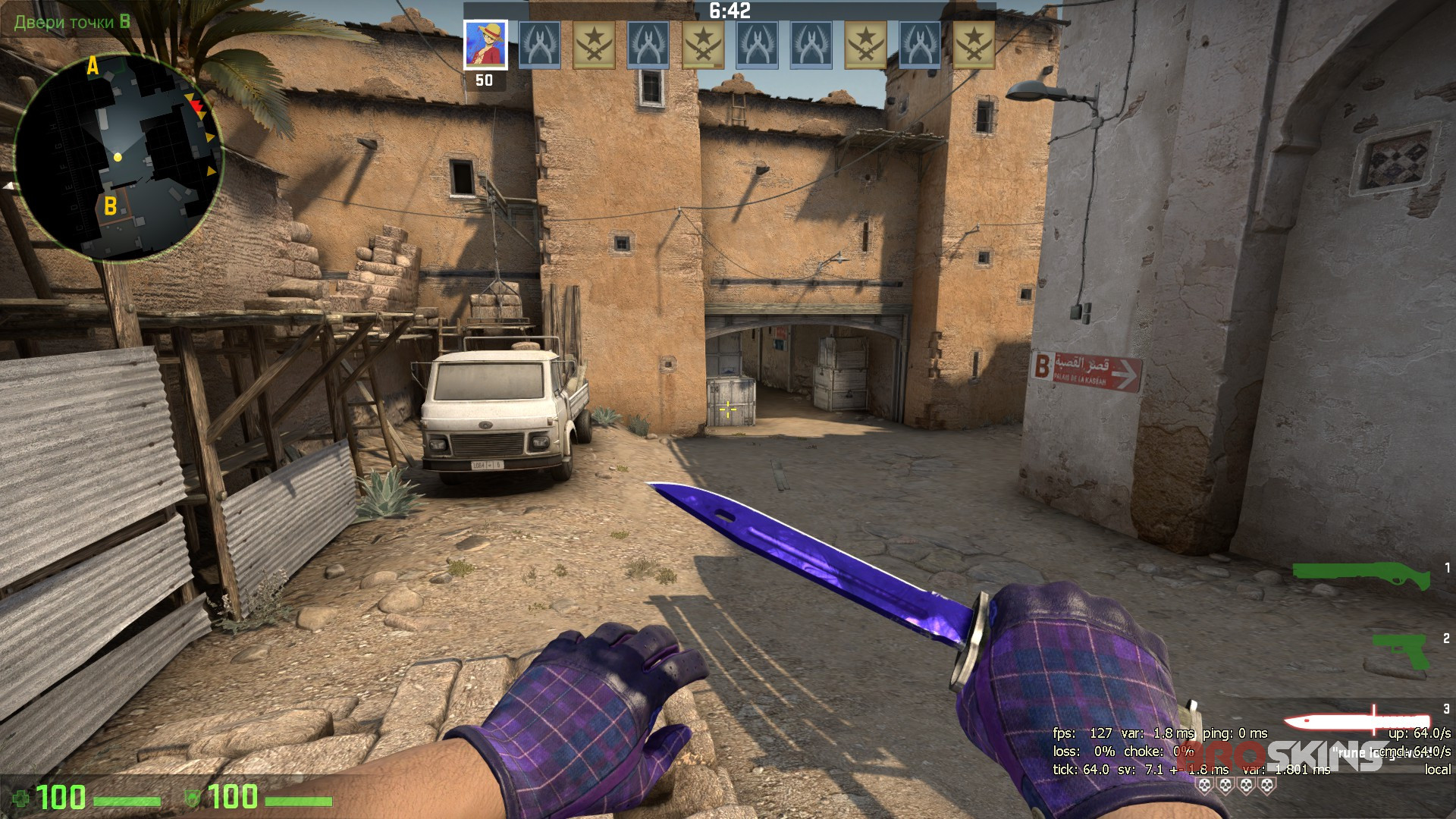 Bayonet Doppler and Gloves Imperial Plaid