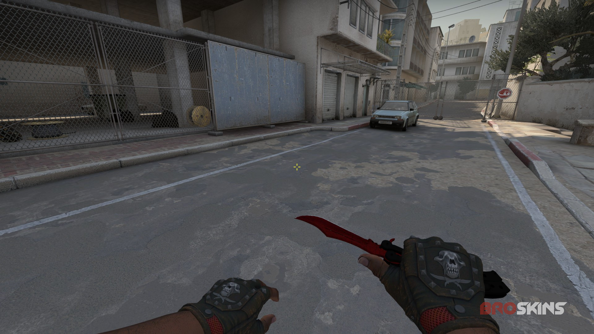 Bloodhound Gloves Charred +  Butterfly Knife Crimson Web
