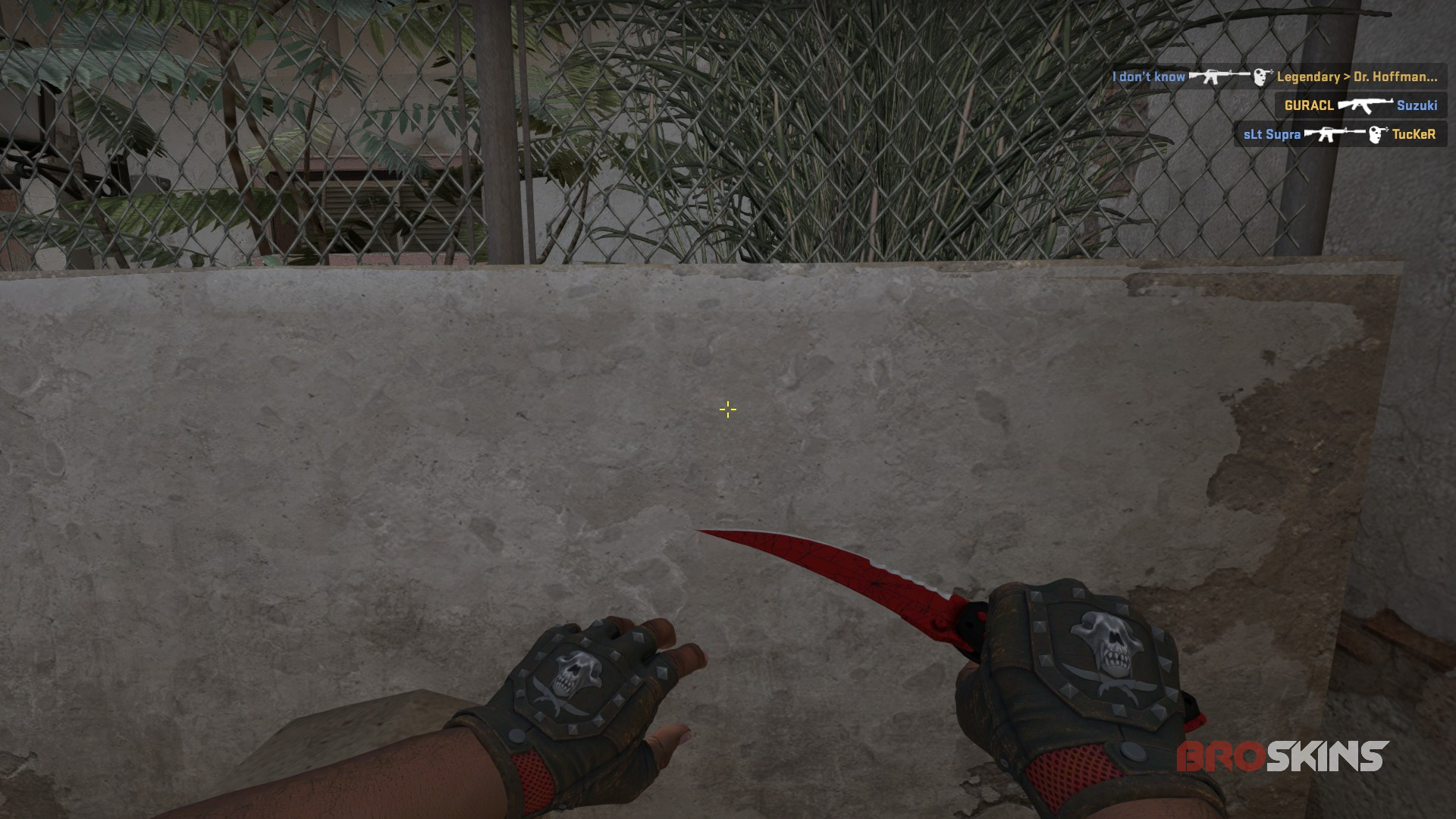 Bloodhound Gloves Charred+ Flip Knife Crimson Web