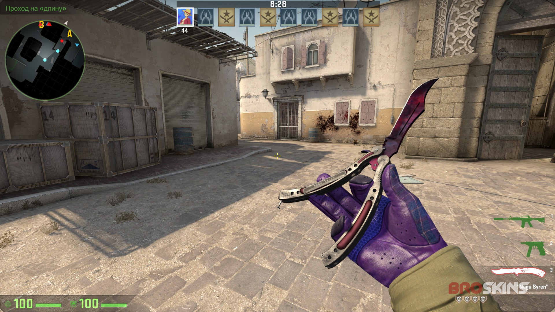 butterfly knife doppler phase 2 and Gloves Imperial Plaid