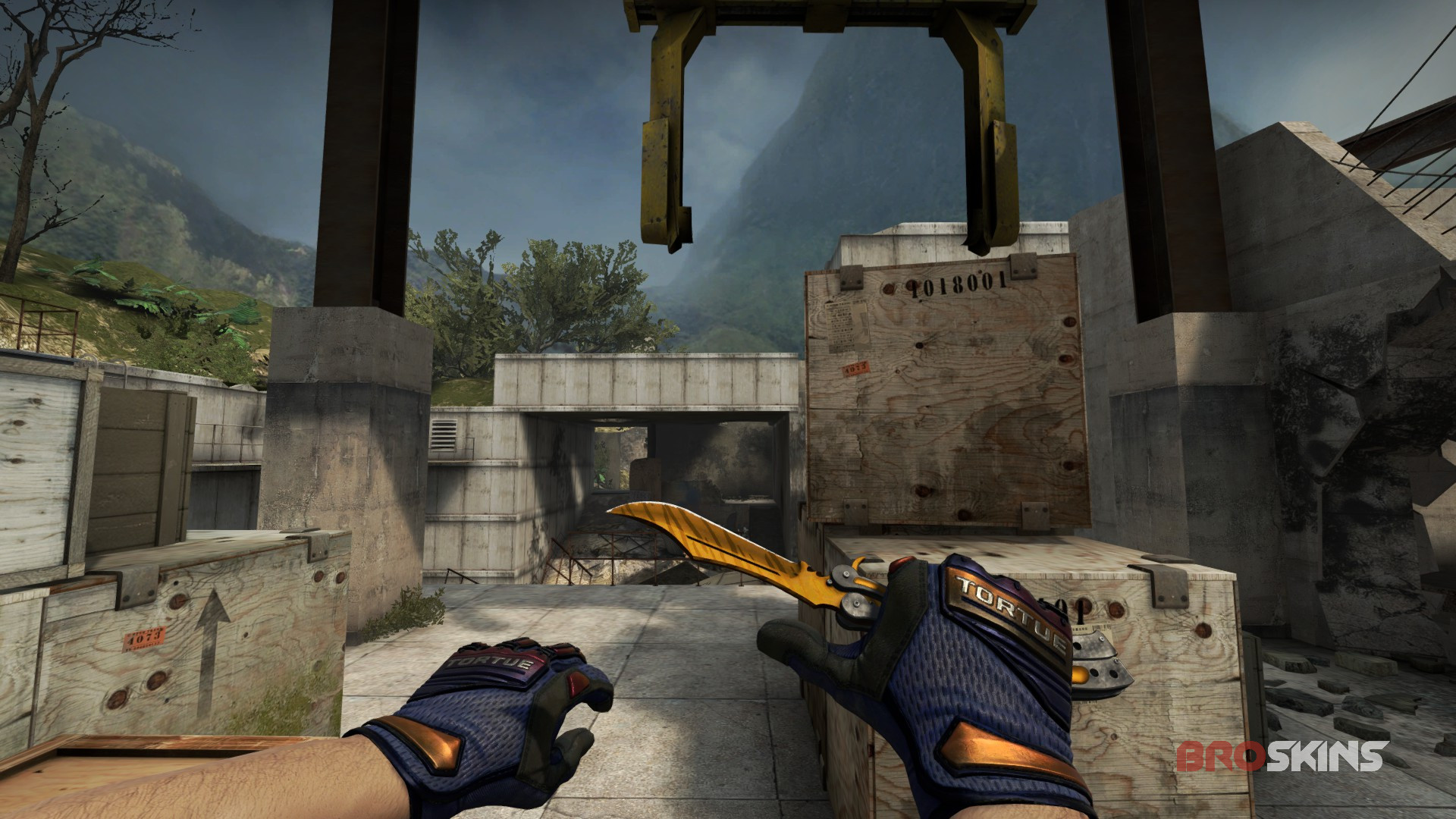 Butterfly Knife Tiger Tooth +  Gloves Fade