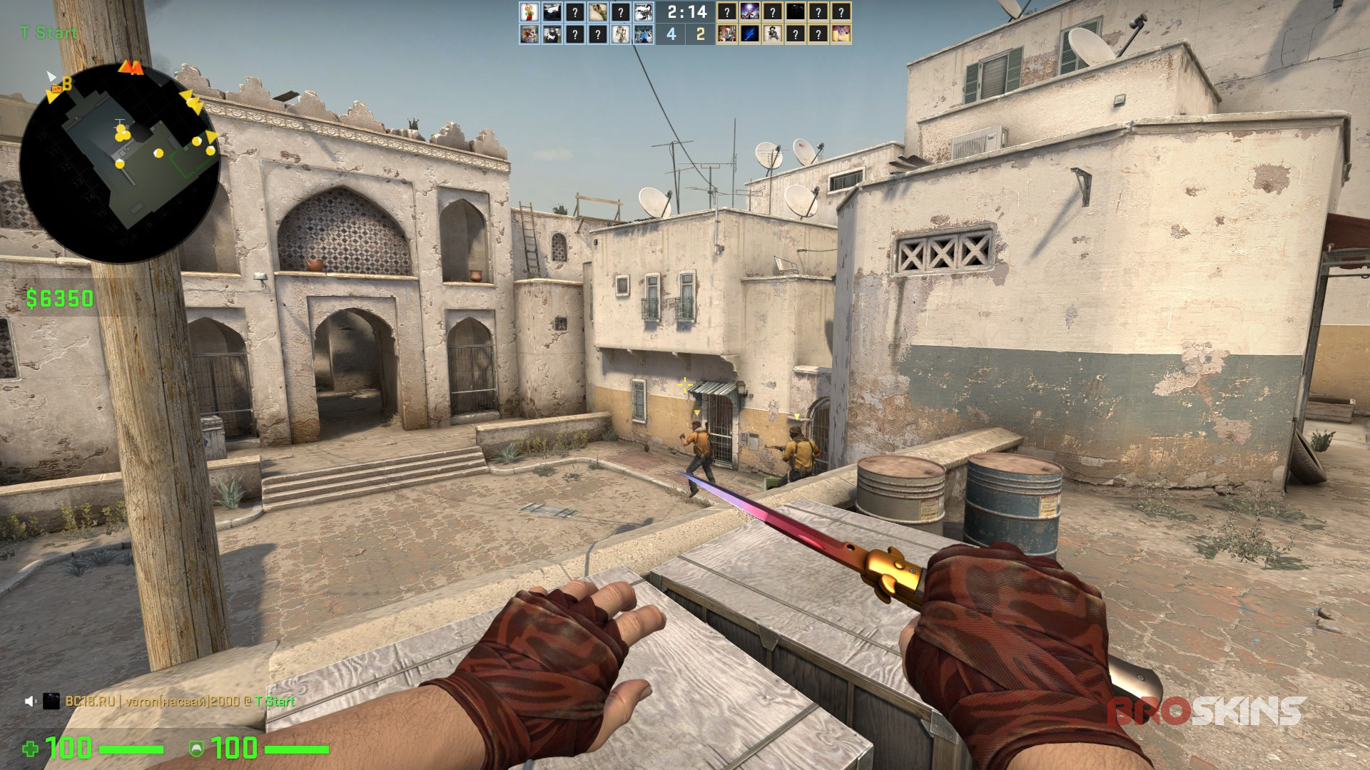 Hand Wraps Slaughter + Stiletto Knife Fade