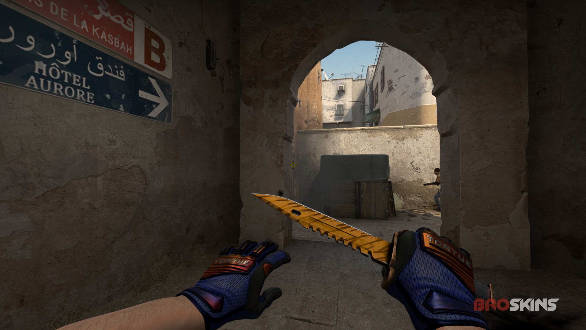 Specialist Gloves Fade (yellow tip) + M9 Bayonet Tiger Tooth