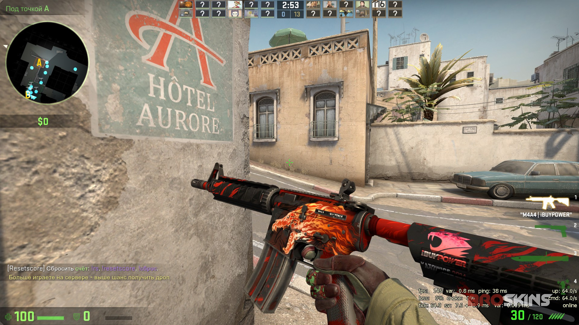 Thread watched M4A4 Howl Field-Tested + iBUYPOWER (Holo) Katowice 2014 and Sport Gloves Bronze Morph